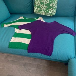 Purple only! Express sweater XS
Green one is no longer available